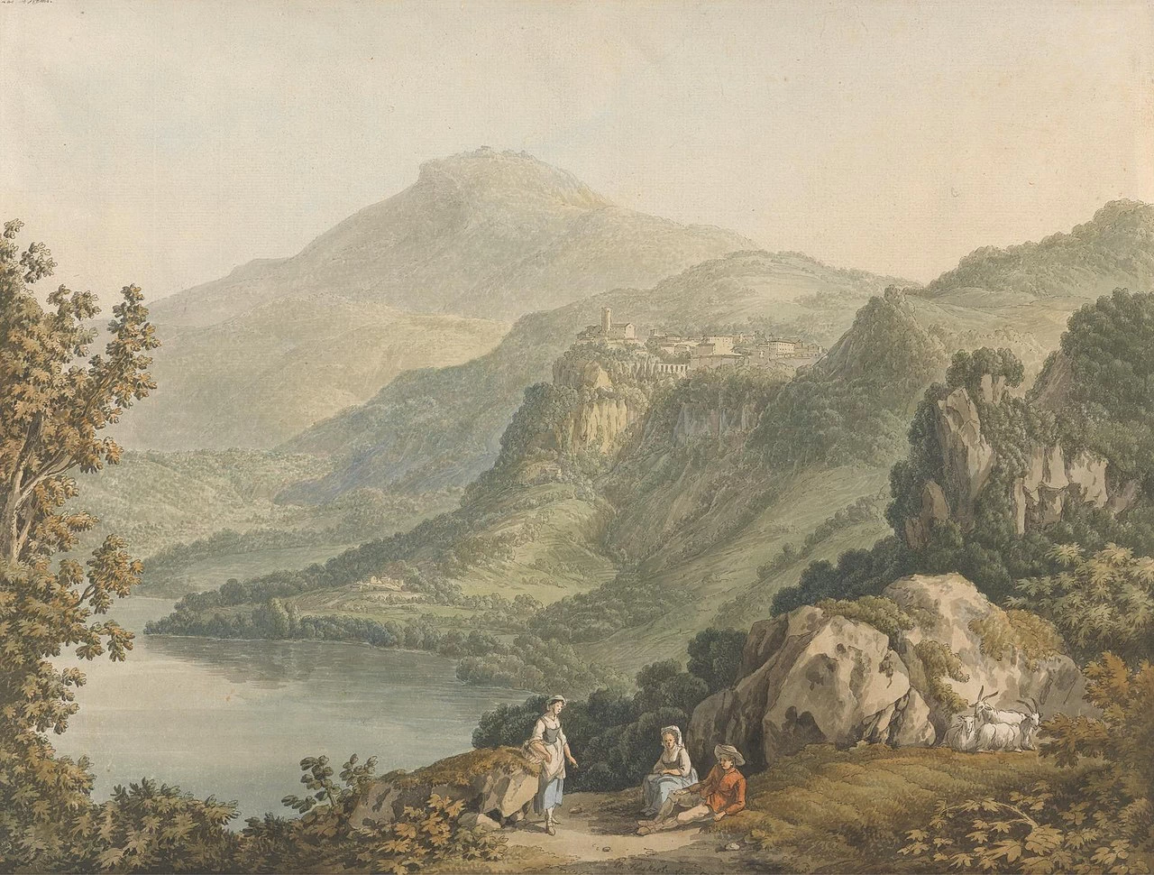 Veduta del lago Nemi - Yale Center for British Art